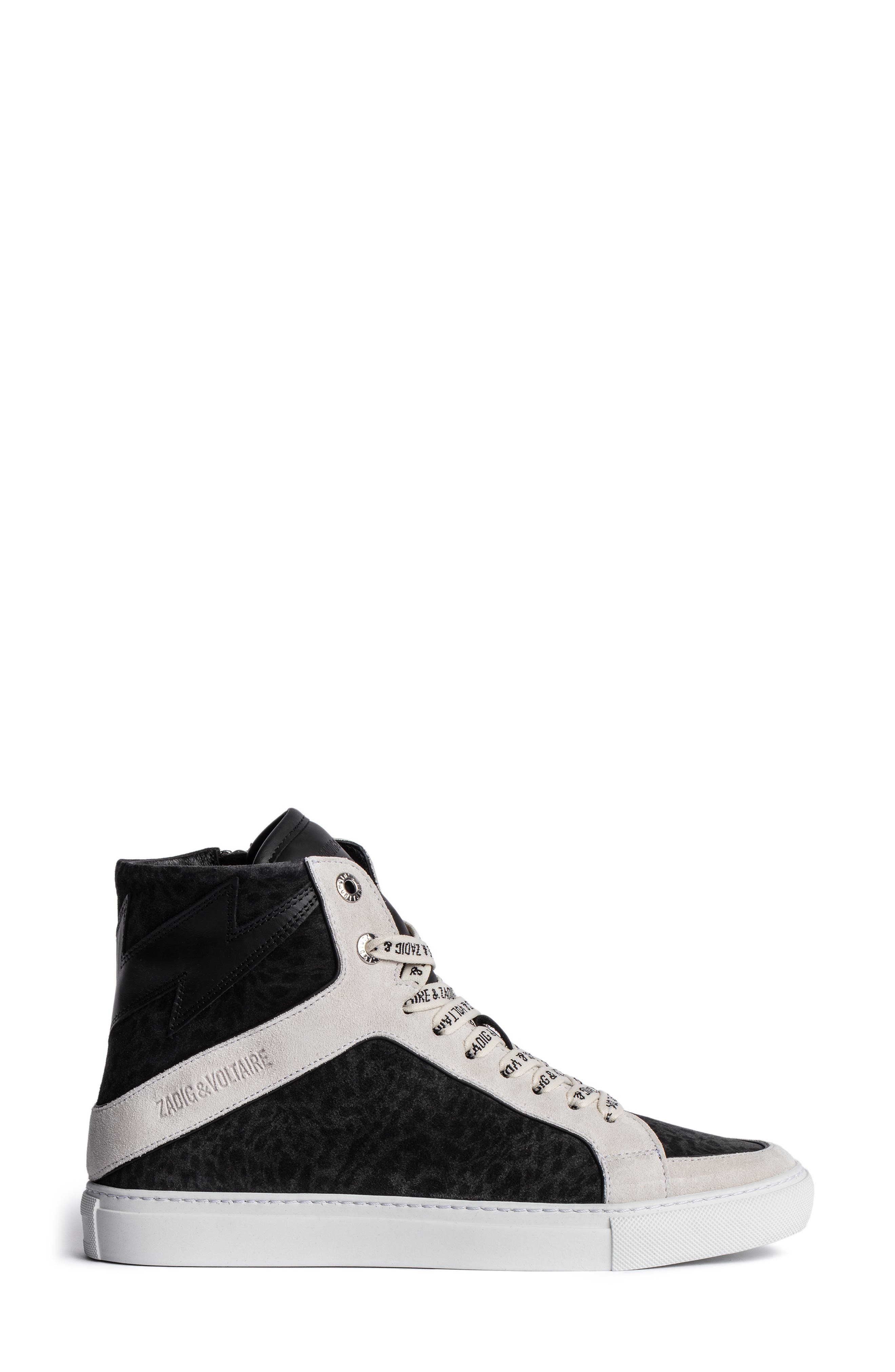 Zadig & Voltaire ZV1747 High Flash Sneaker, Alternate, color, 