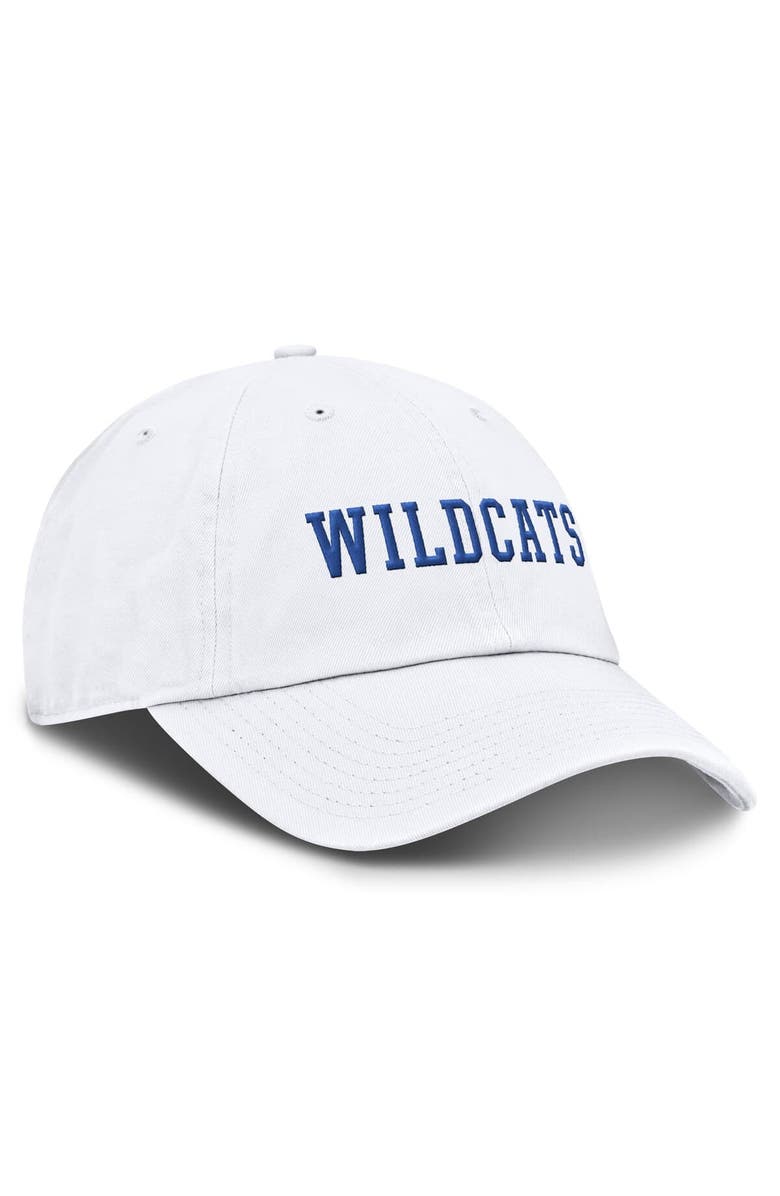 Nike Men's Nike White Kentucky Wildcats Core Club Mascot Wordmark Adjustable Hat, Alternate, color, 