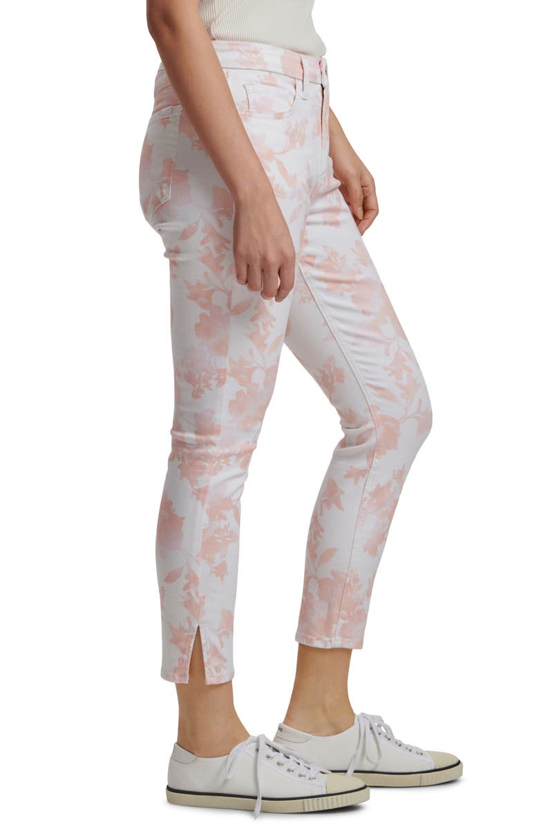 JEN7 by 7 For All Mankind Floral High Waist Crop Skinny Jeans, Alternate, color, Ombre Floral