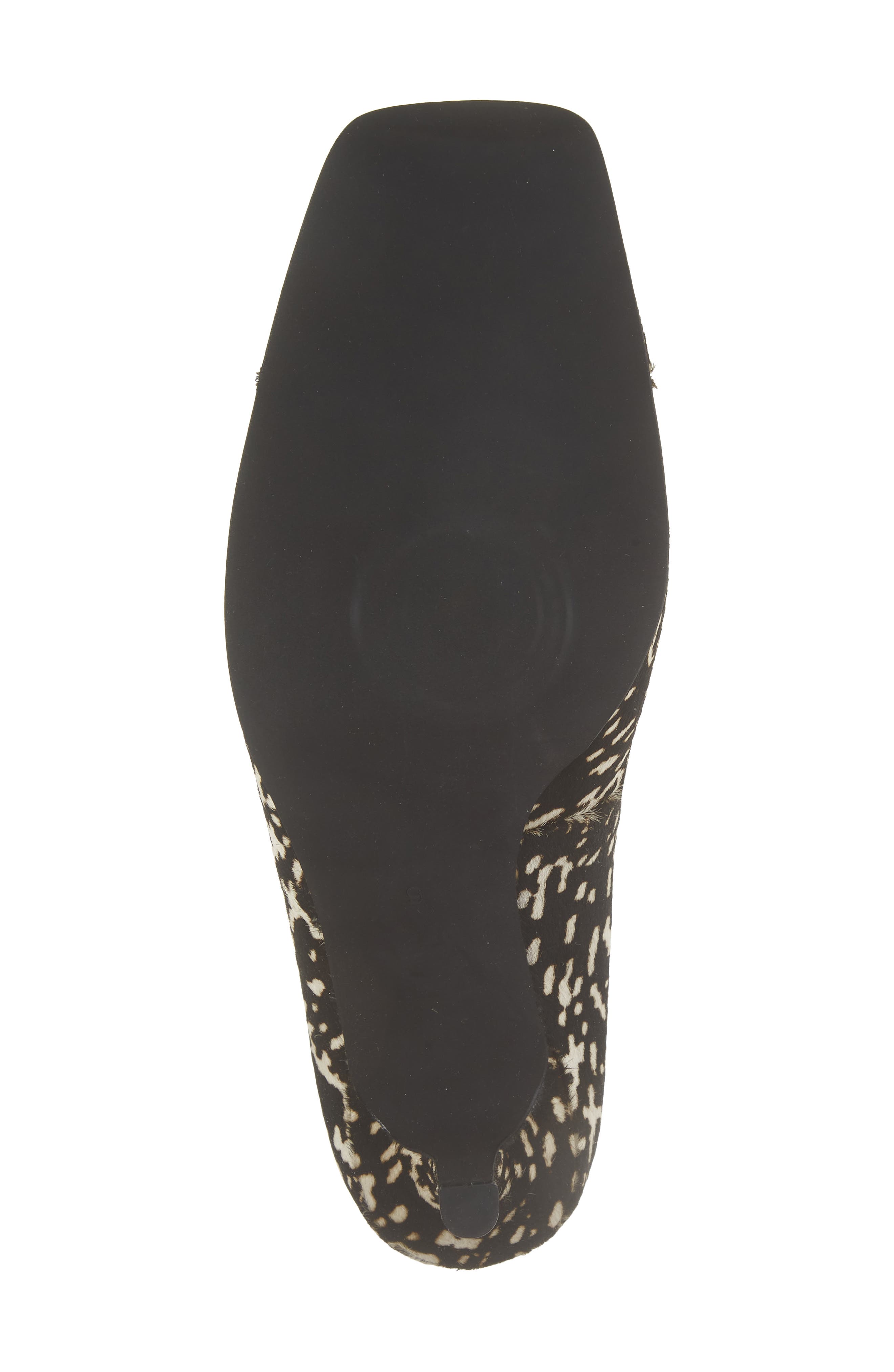Sound Square Toe Pump, Alternate, color, BLACK WHITE HAIR