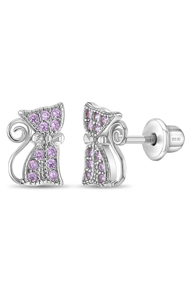 In Season Jewelry Sassy Kitty Cat Earrings, Main, color, Pink