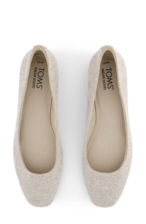 Toms Briella 10020817 Ballet Flat Women 7 Beige Cheetah Print Square Toe Khd1485 In Animal Print