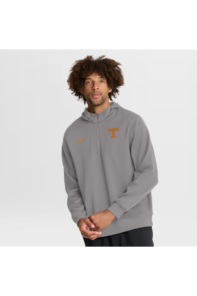 Men's Nike Gray Tennessee Volunteers 2025 Coaches Premium Dri-FIT Quarter-Zip Hoodie, Main, color, Gray
