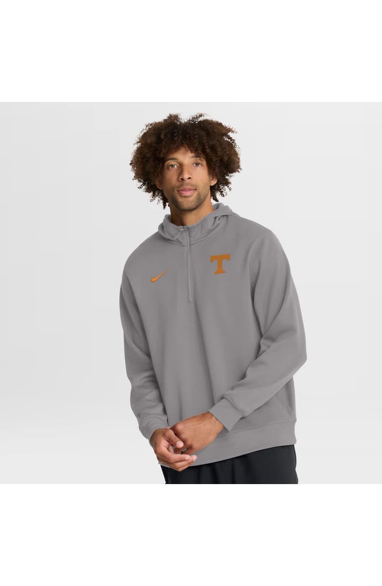 Nike Men's Nike Gray Tennessee Volunteers 2025 Coaches Premium Dri-FIT Quarter-Zip Hoodie, Main, color, Gray