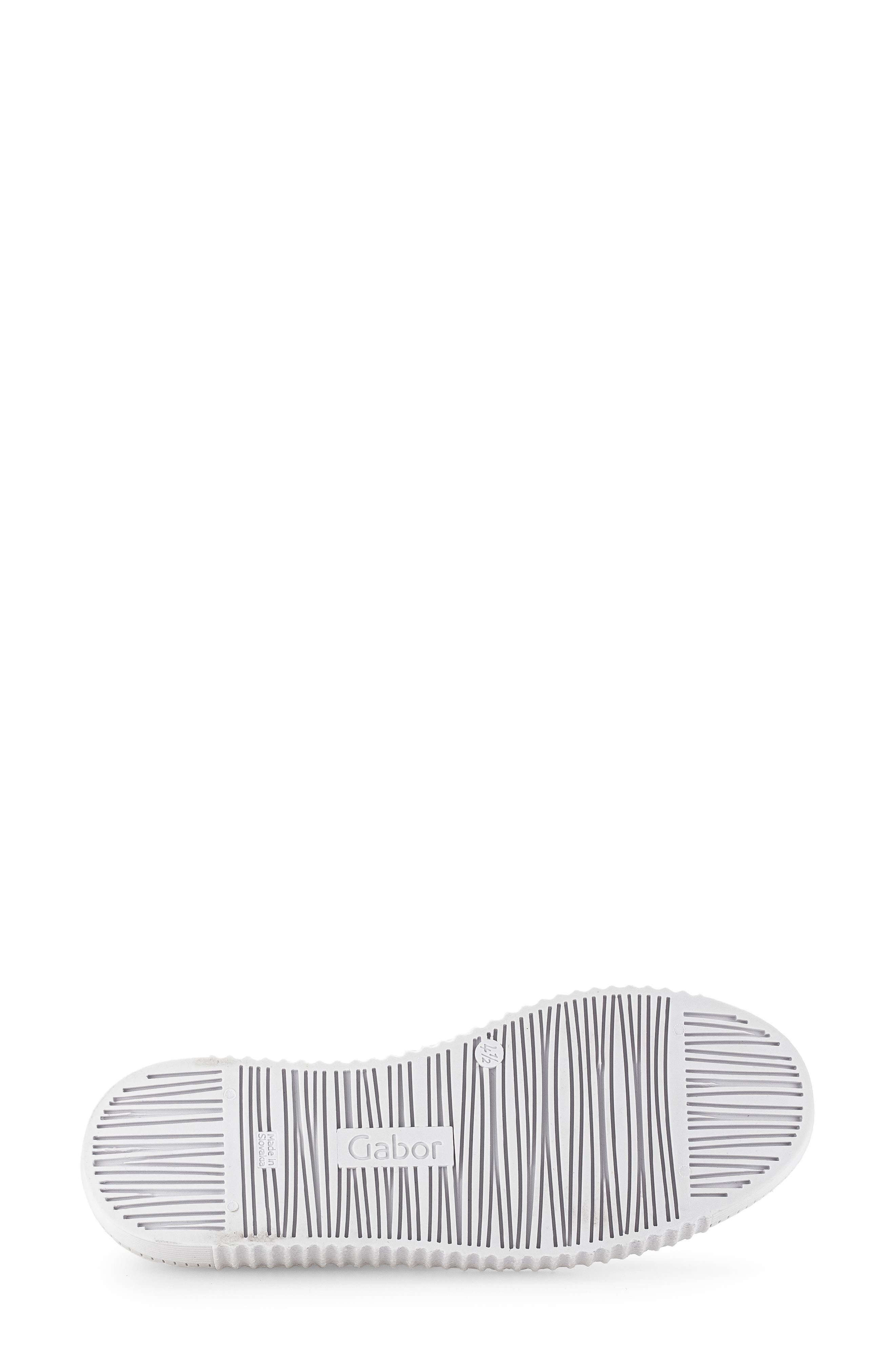 Gabor Leather Platform Sneaker, Alternate, color, White