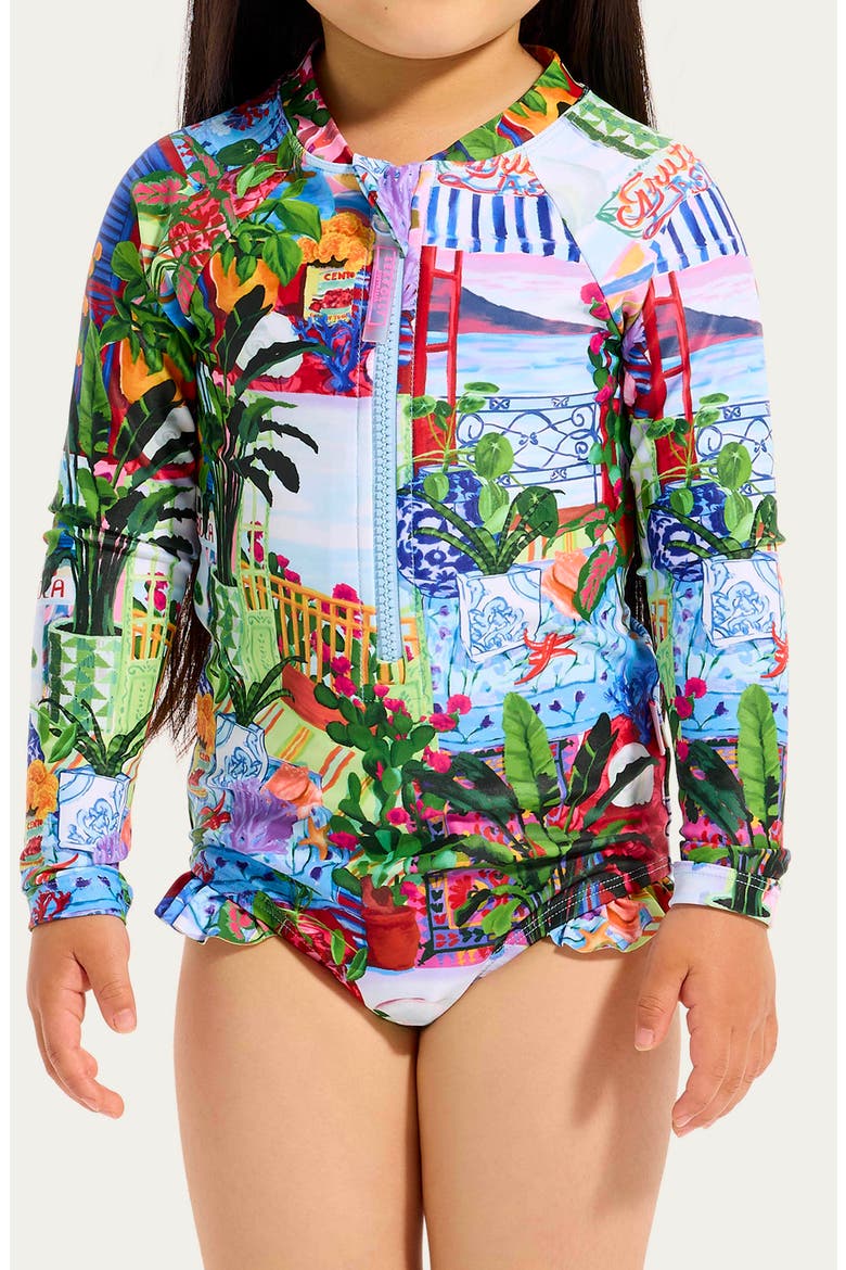 Kids' La Boca Long Sleeve One-Piece Swimsuit, Alternate, color, LA BOCA