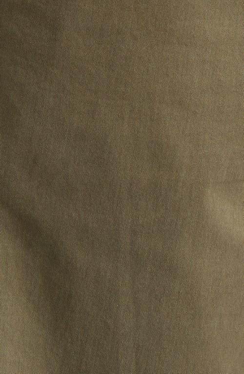 Nili Lotan Tel Aviv Cropped Stretch-cotton Twill Tapered Pants In Loden