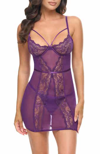 Oh La La Cheri Denise Underwire Chemise & G-String Set