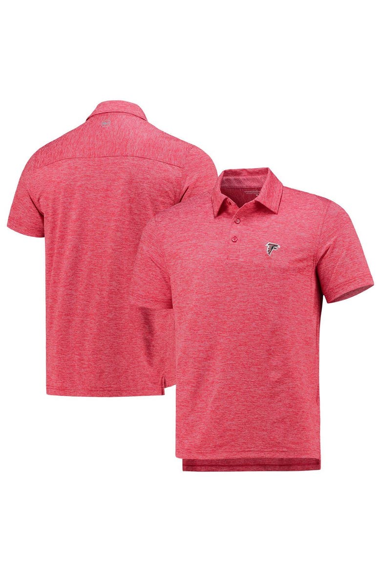 Men's Vineyard Vines Red Atlanta Falcons Destin Stripe Sankaty Polo, Alternate, color, Red