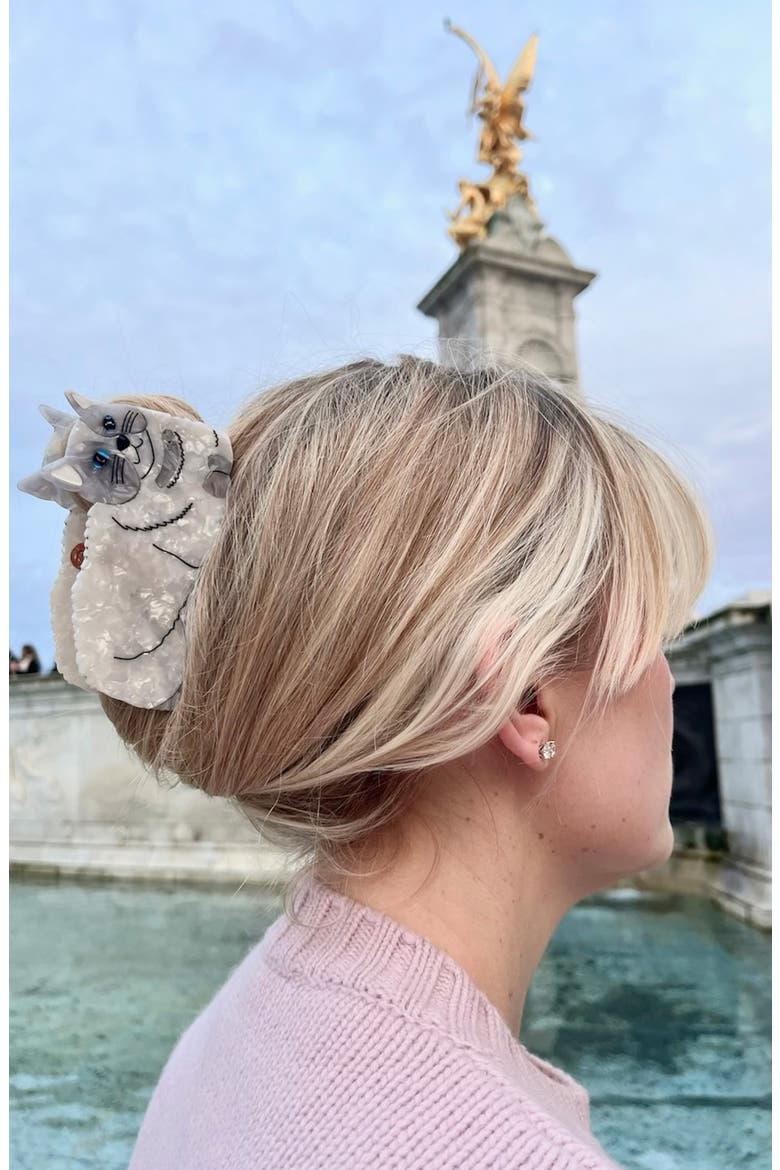 Ragdoll Cat Claw Hair Clip, Alternate, color, GREY
