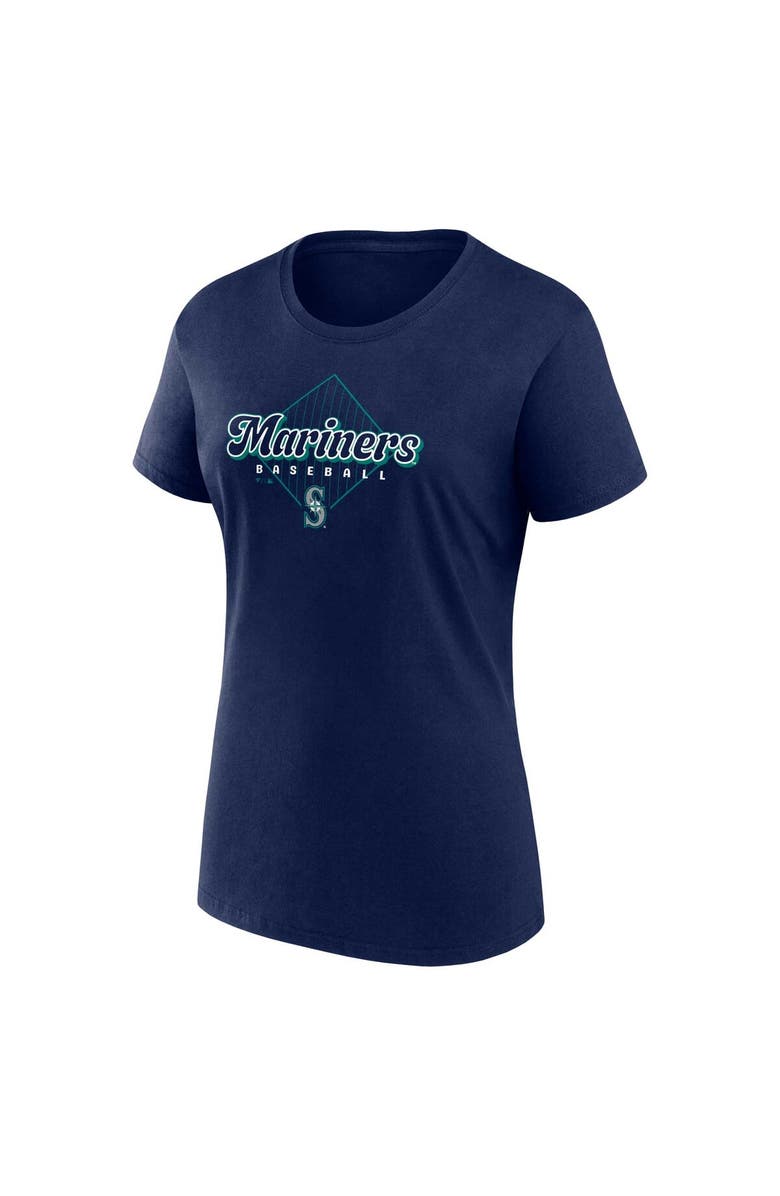 FANATICS Women's Fanatics Branded Aqua/Navy Seattle Mariners T-Shirt Combo Pack, Alternate, color, 