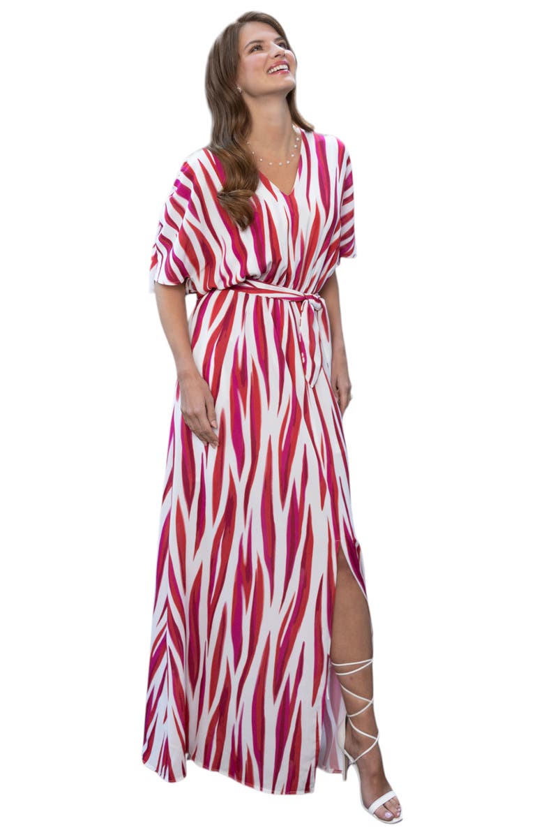 HotSquash London Clothing Oversized Split Front Maxi Dress, Alternate, color, 