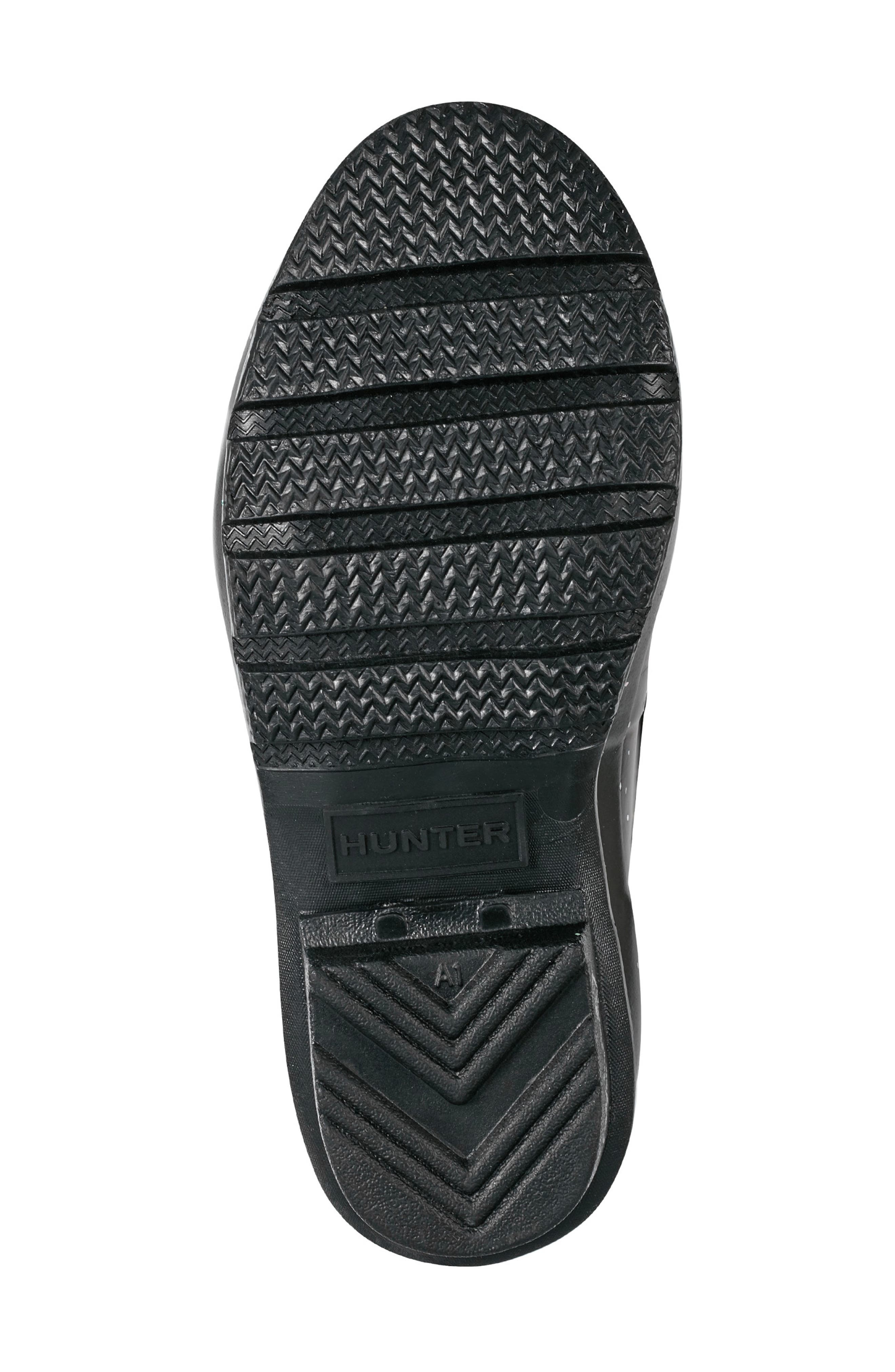 Hunter Original Giant Glitter Waterproof Rain Boot, Alternate, color, Black