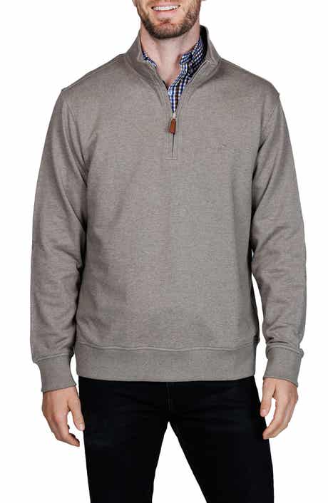 TailorByrd Cotton French Terry Quarter Zip Pullover
