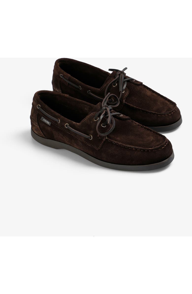 Scalpers Curiel Boat Shoes, Alternate, color, Darkbrown