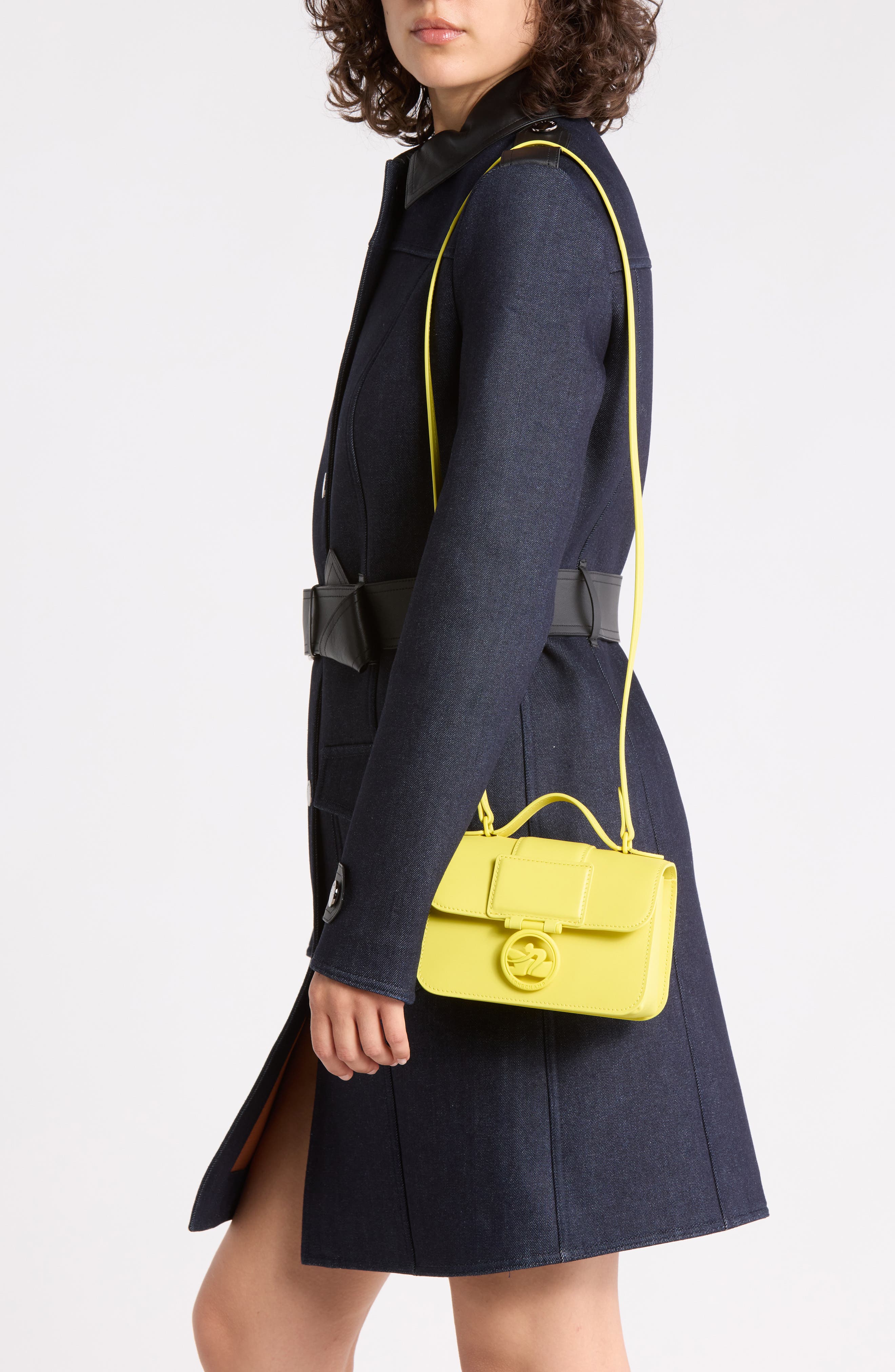 Box Trot Extra Small Crossbody Bag, Alternate, color, LEMON