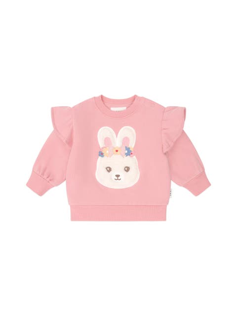 Flower Field Bunny Sweatshirt (Toddler, Little Kid, Big Kid)