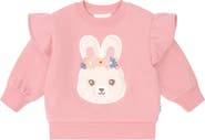 Huxbaby Flower Field Bunny Sweatshirt