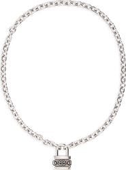 Balenciaga BB Padlock Necklace