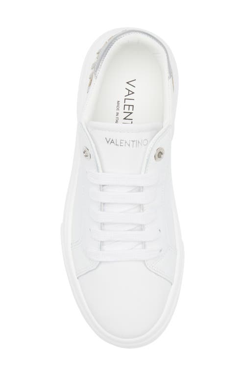 Valentino By Mario Valentino Alice Low Top Sneaker In White