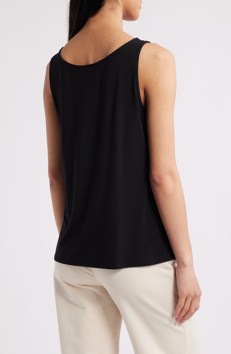 Eileen Fisher Scoop Neck Tank, Alternate, color, Black