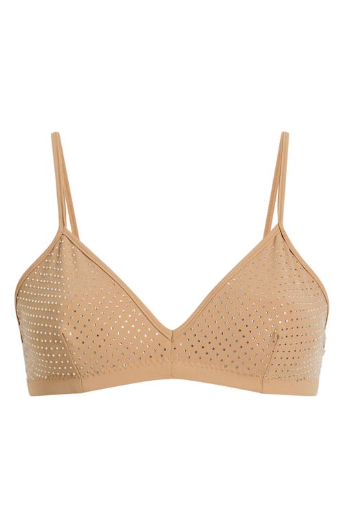 Commando Party Starter Bralette In Crystal Buff In Crystal Buff