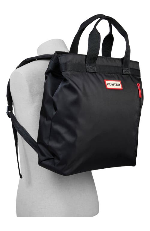 Hunter Hybrid Convertible Tote Bag In Other Black