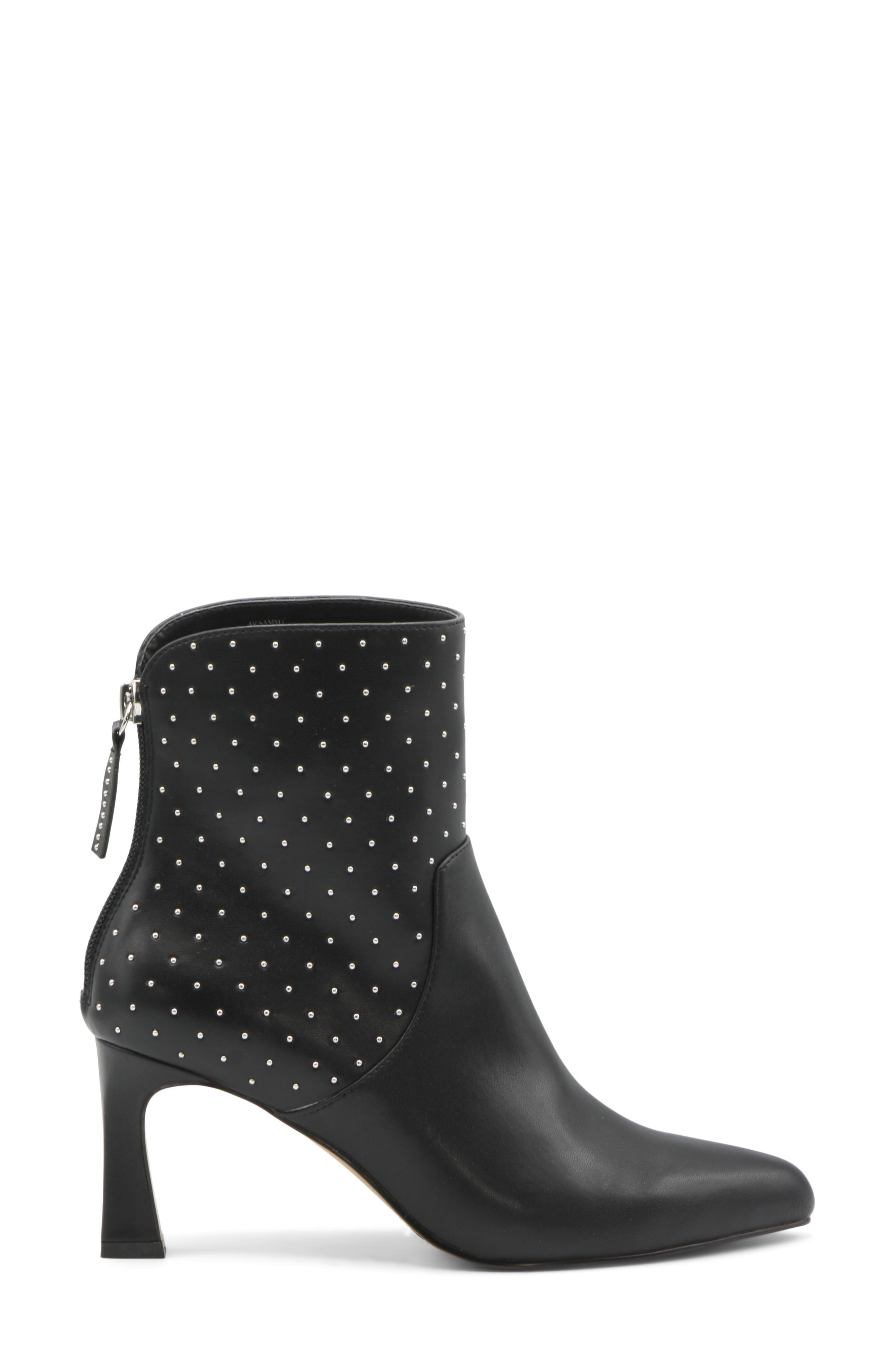 Adrienne Vittadini Sammy Studded Bootie, Alternate, color, Black Sm