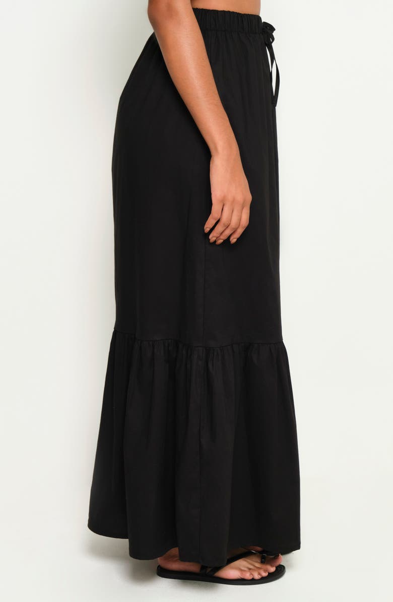 The Lulo Project Crustacean Stretch Cotton Maxi Skirt, Alternate, color, 