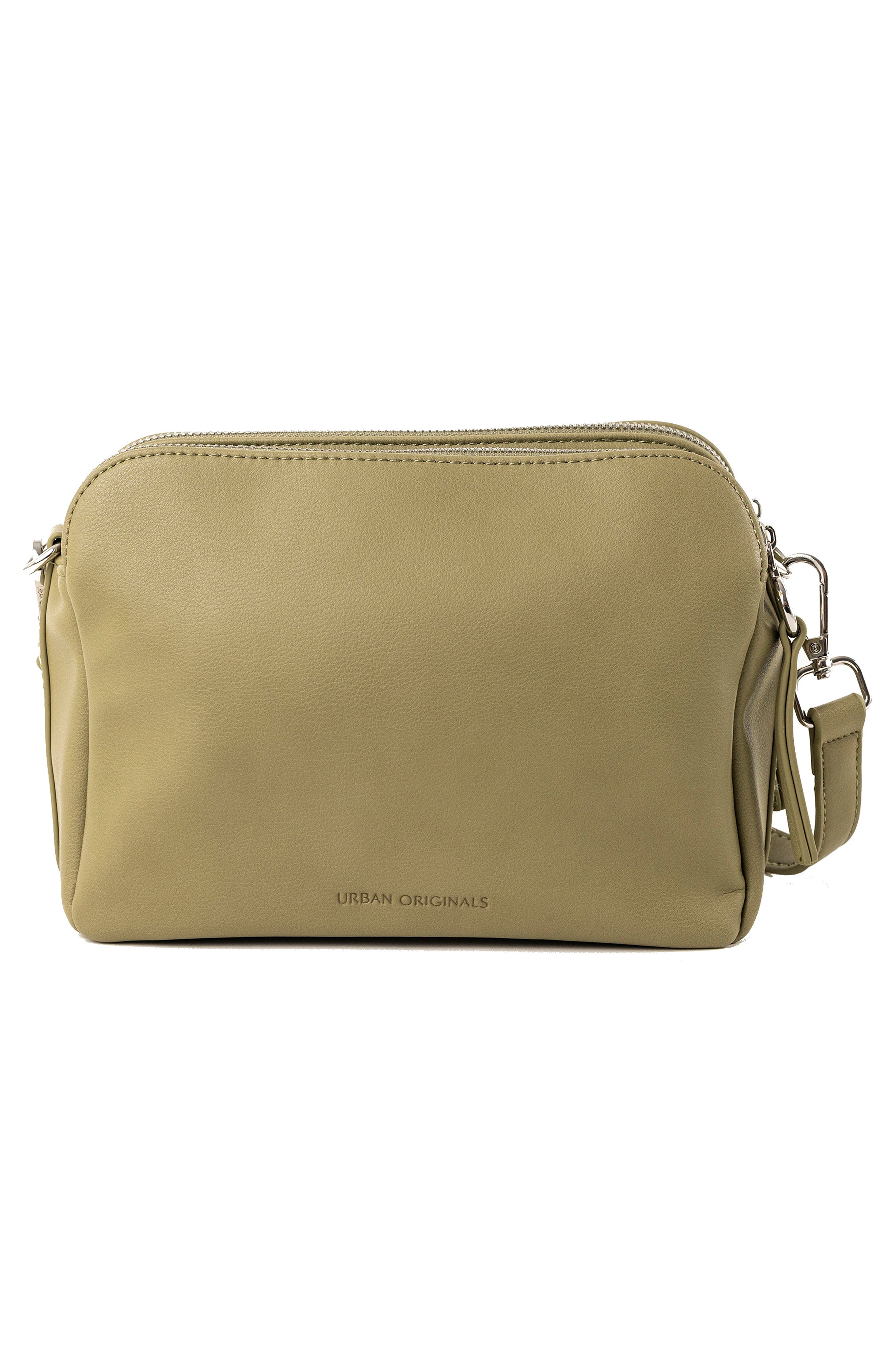 Galaxy Faux Leather Crossbody Bag, Alternate, color, GREEN