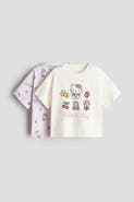H&M 2-pack printed cotton t-shirts