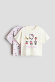 H&M 2-pack printed cotton t-shirts