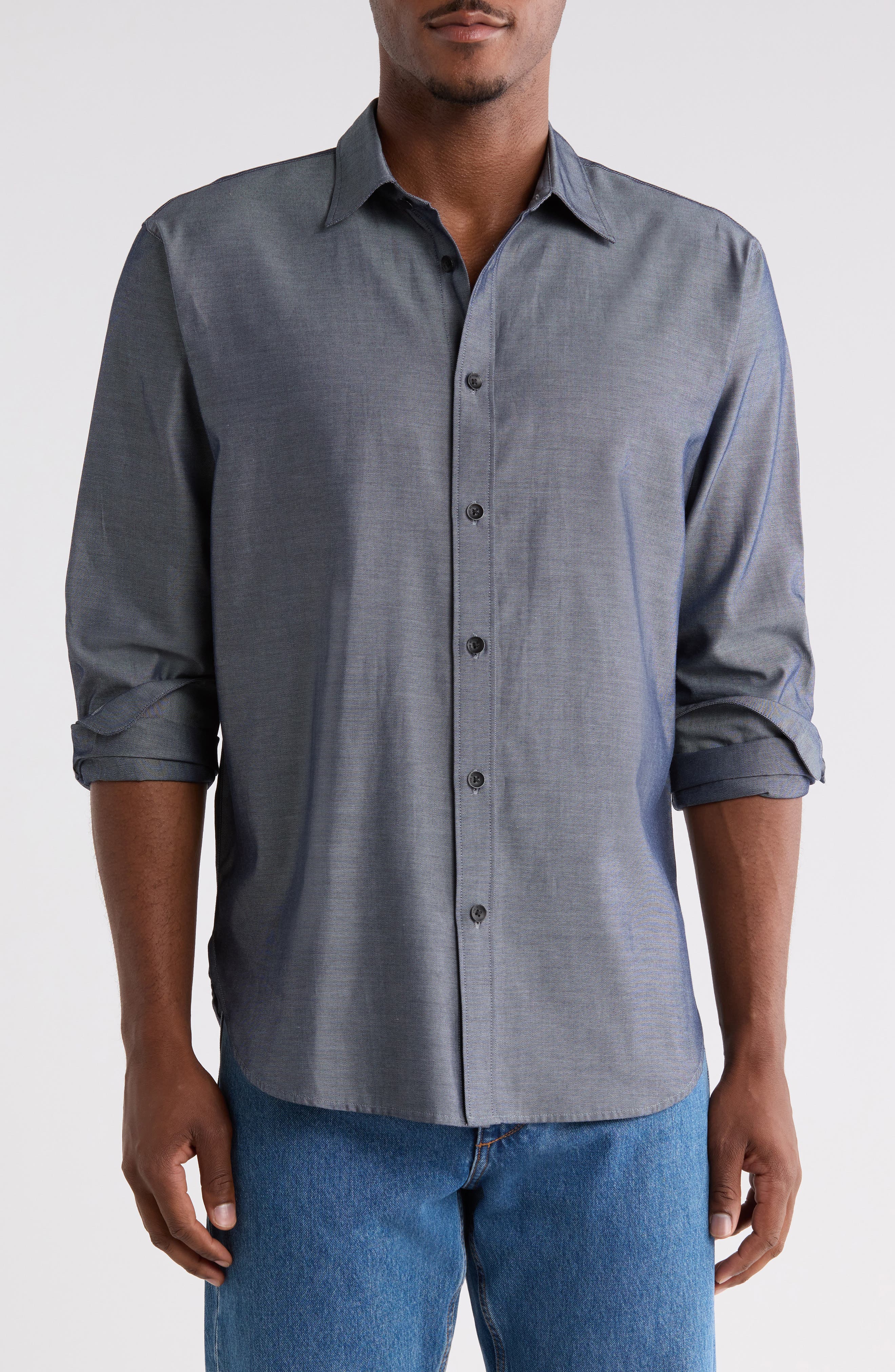 Giffin Long Sleeve Chambray Shirt