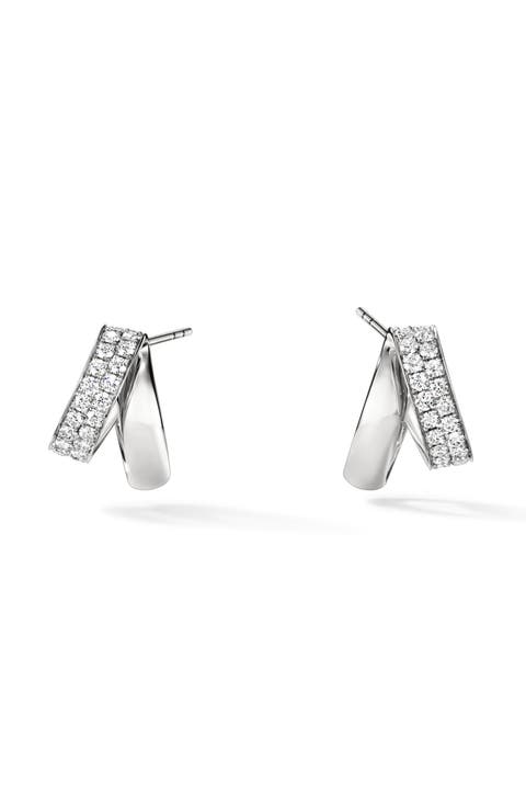 INSIDE/OUT 18K Gold Diamond Flip Earrings, 0.85ct.