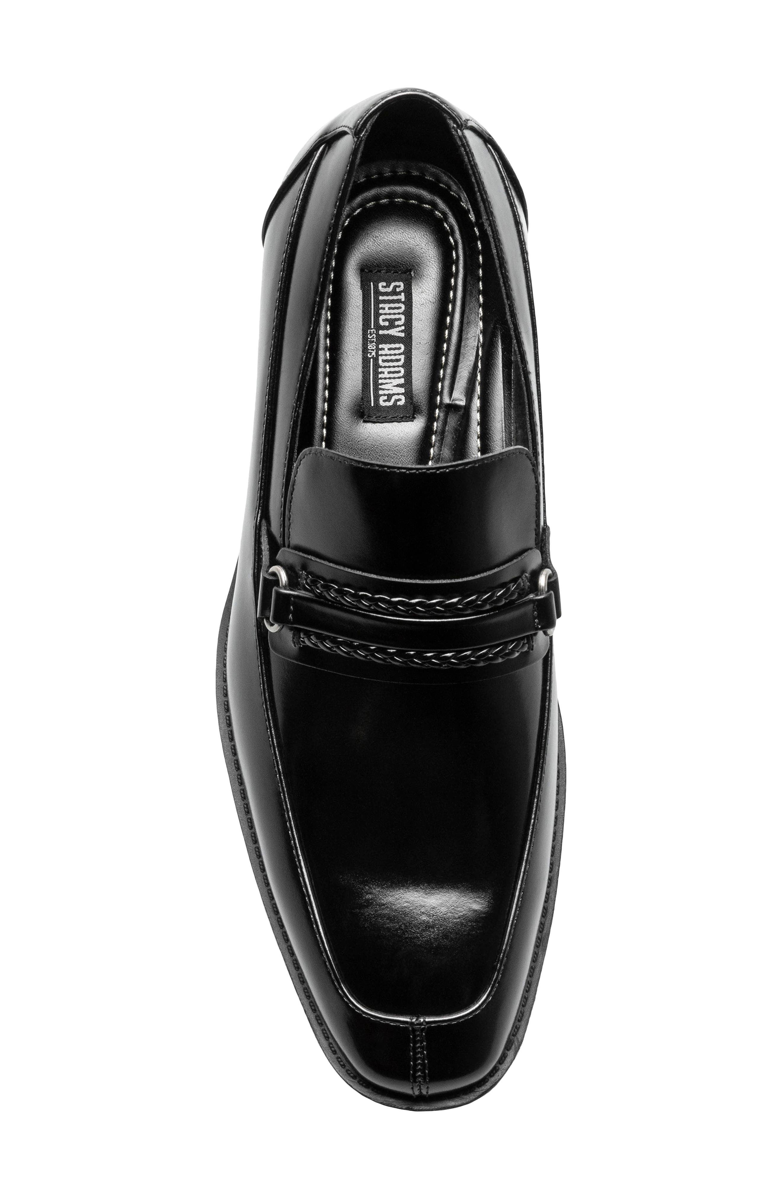 Stacy Adams Aberdeen Saddle Slip-On Loafer, Alternate, color, Black