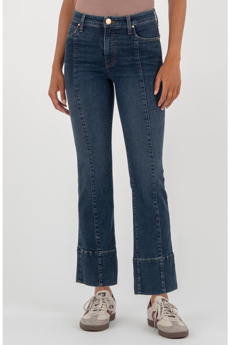 Kelsey Fab Ab Seamed Mid Rise Flare Jeans, Main, color, ENVISION