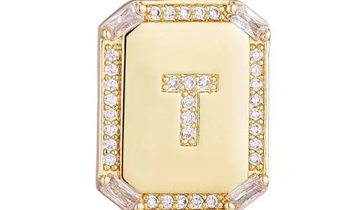 Adornia Initial Tag Pendant Necklace
