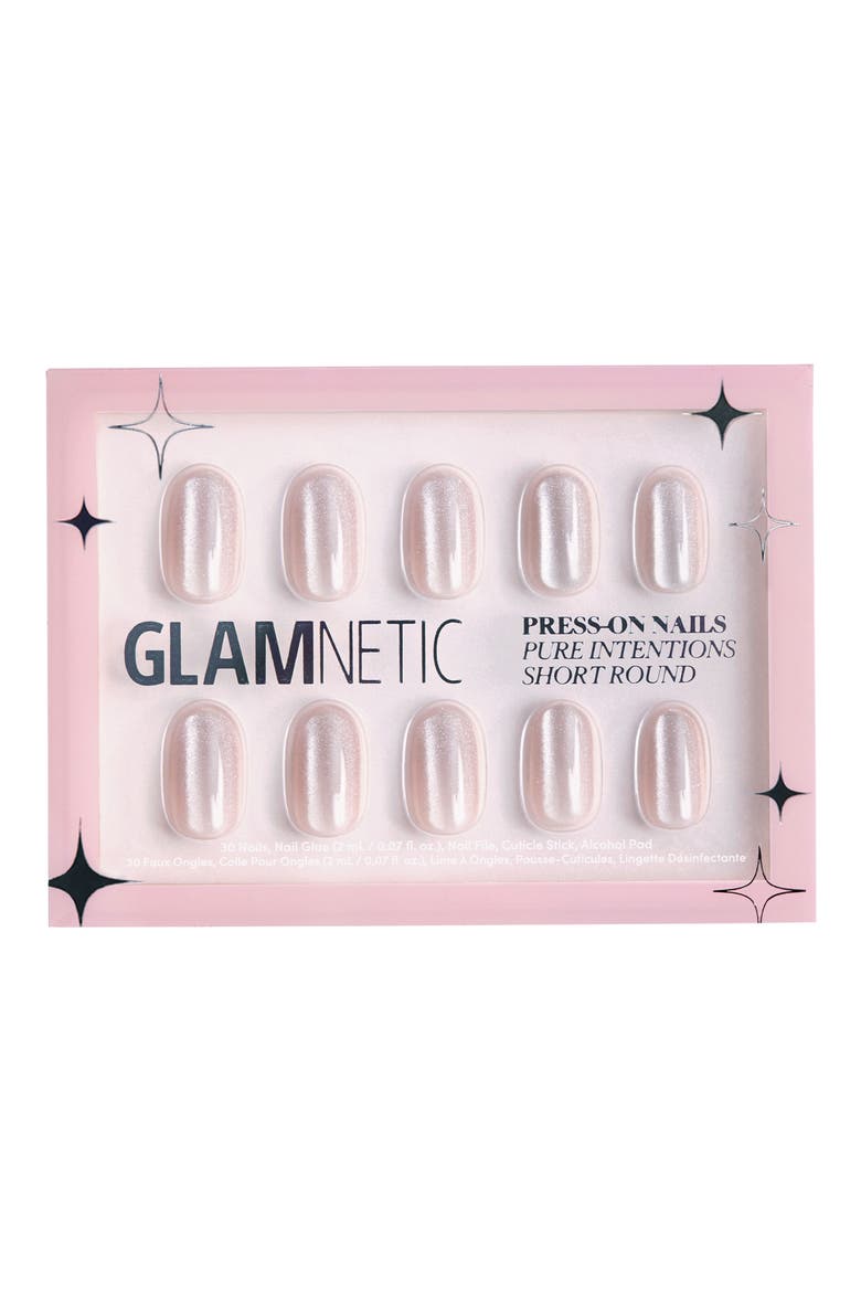 Short Round Press-On Nails Set, Main, color, PURE INTENTIONS