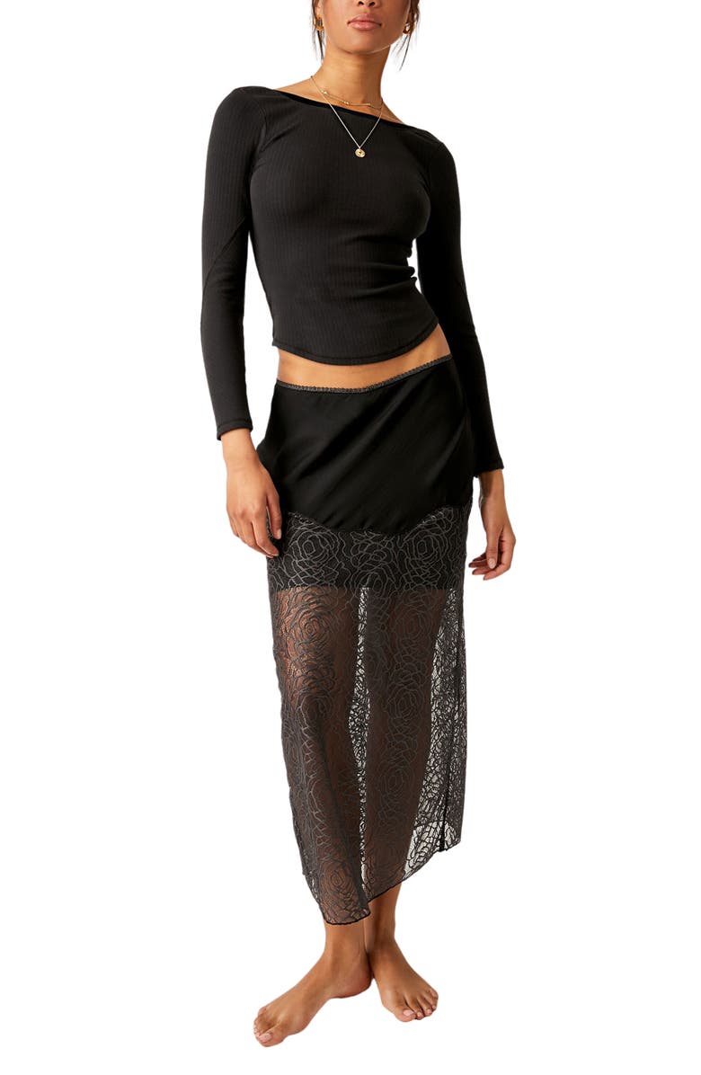 Free People Long Run Layering Long Sleeve Top, Alternate, color,