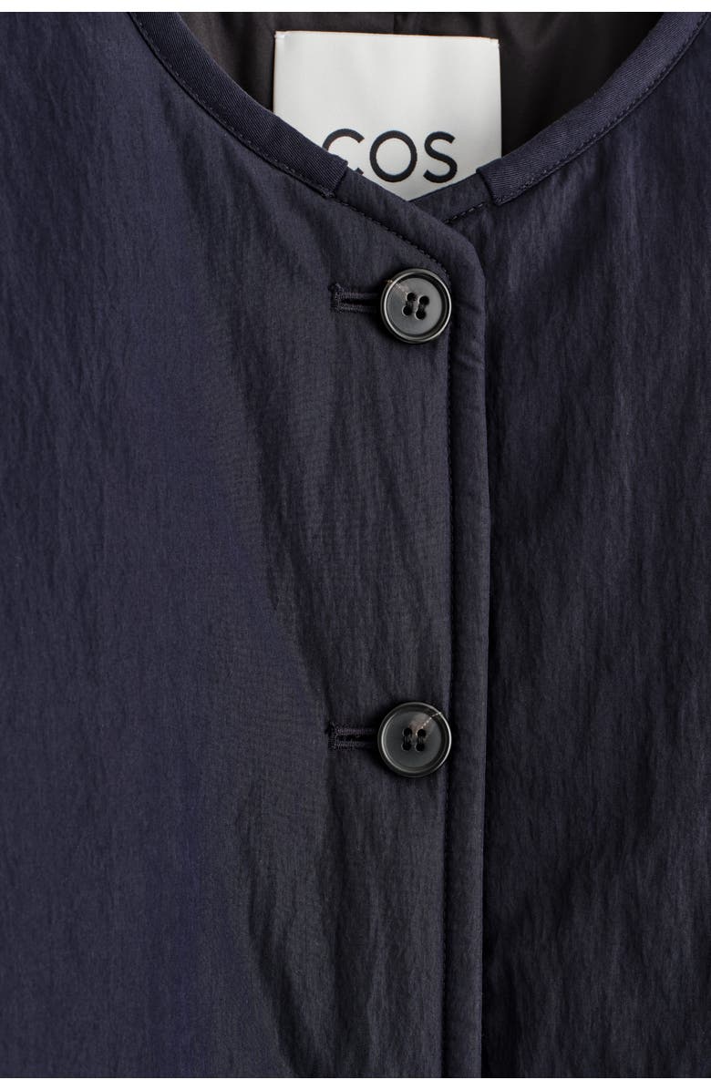 COS Padded Cotton Liner Jacket, Alternate, color, Navy