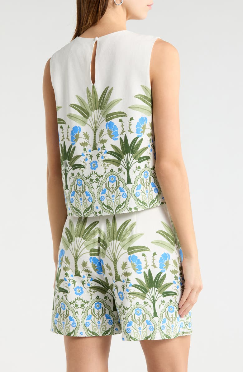 SUGARLIPS Senara Floral Sleeveless Top, Alternate, color, 