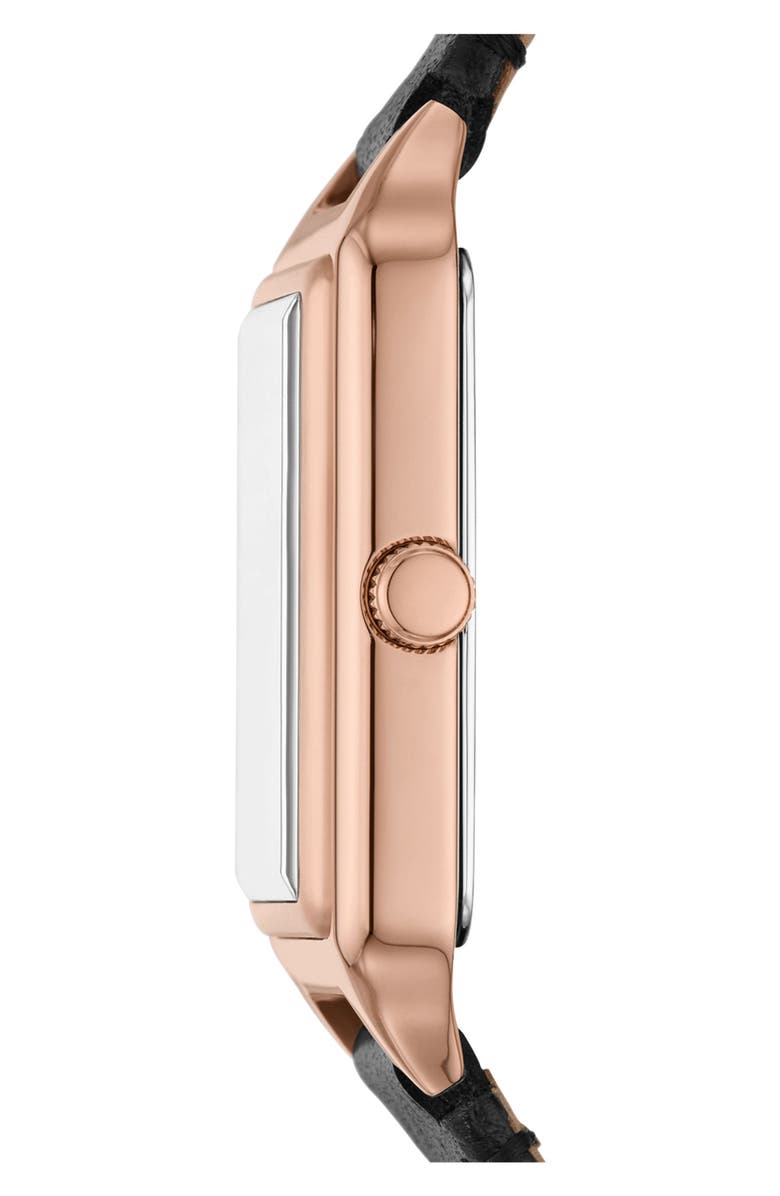 Fossil Raquel Leather Strap Watch, 23mm, Alternate, color,