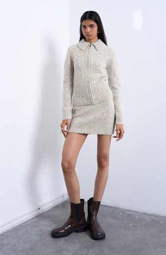Twist Yarn Miniskirt