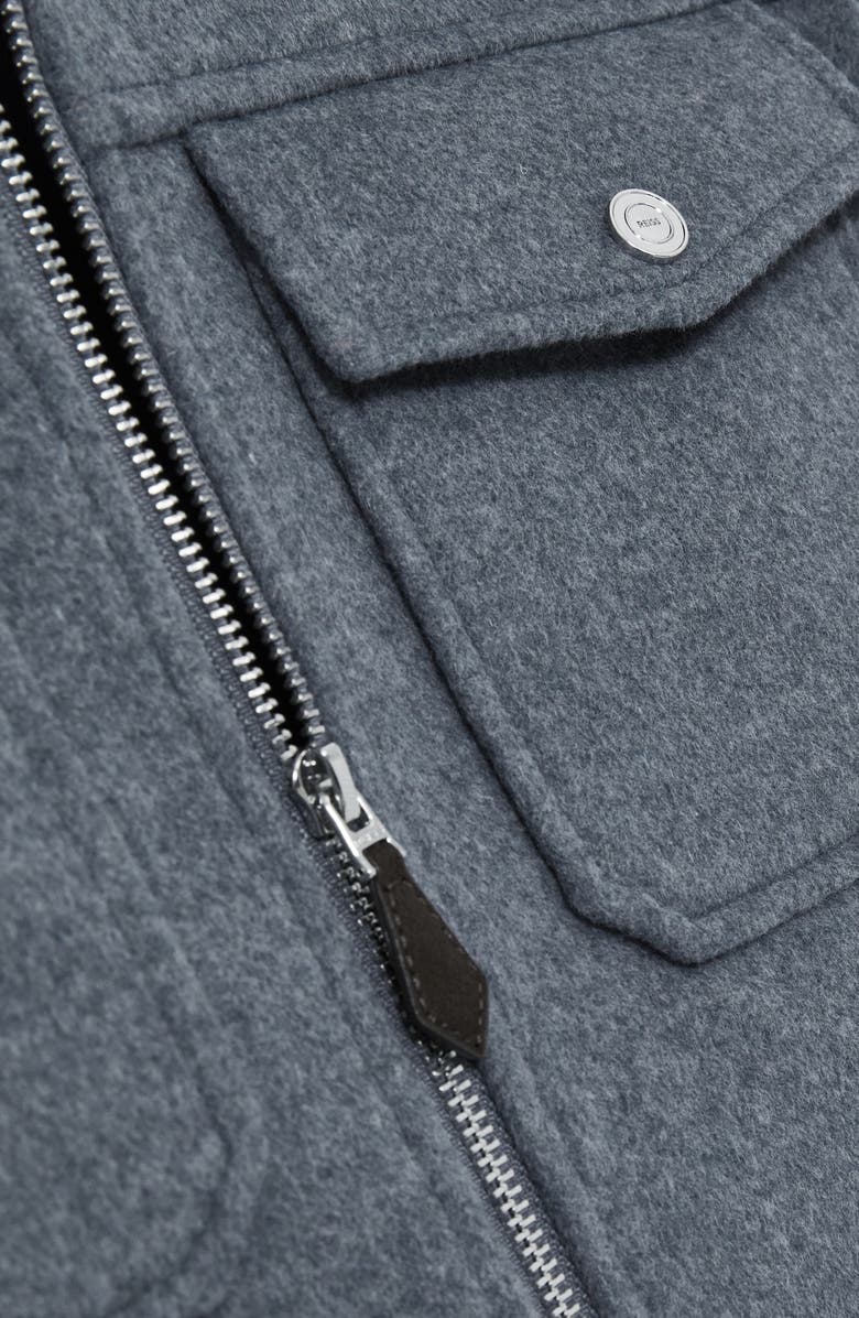 Reiss Peridoe Shirt Jacket, Alternate, color, Soft Blue Melange