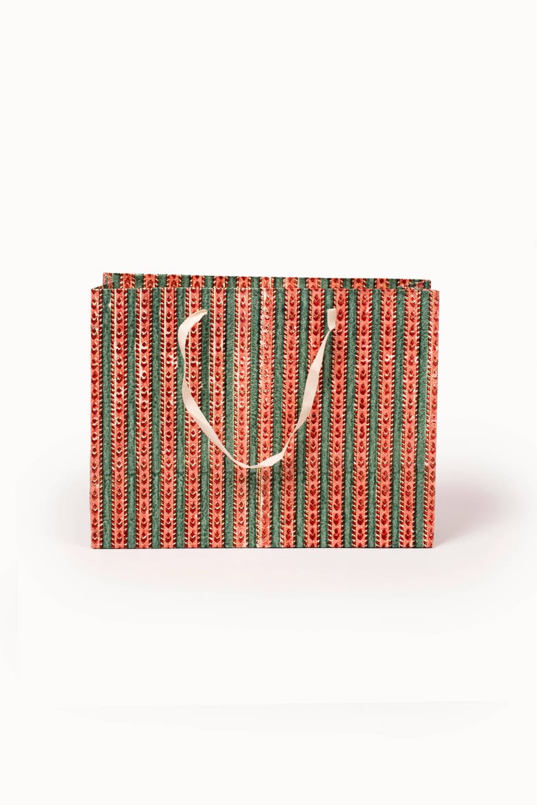 Gift Bags Block Print, Alternate, color, Crimson