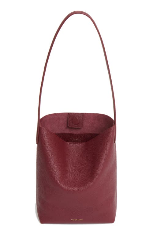 Mansur Gavriel Small Everyday Cabas Leather Tote In Burgundy