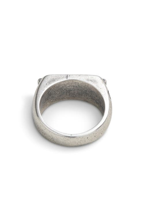 Degs & Sal Recycled Sterling Silver Ring In Turquoise