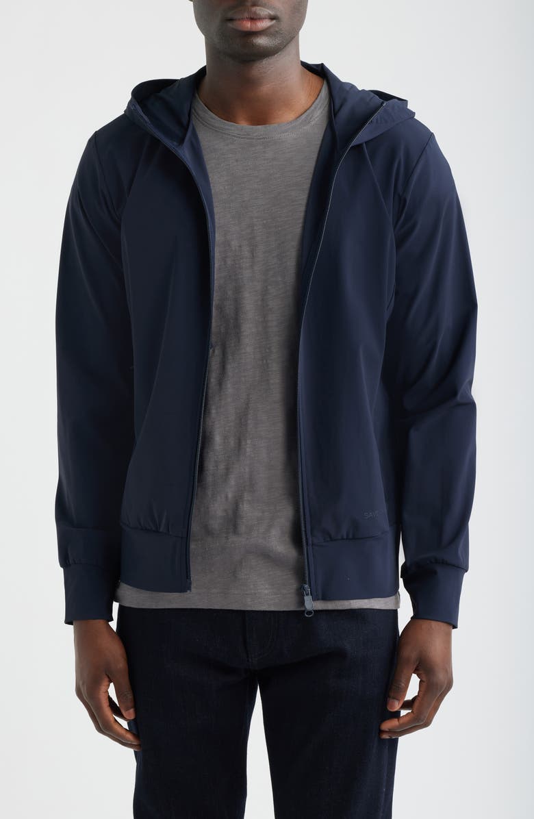 Save The Duck FYI Zip Hoodie, Main, color, Navy Blue