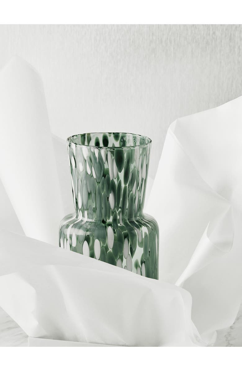 Kosta Boda Meadow Summer Tall Vase, Alternate, color, Clear/ Green