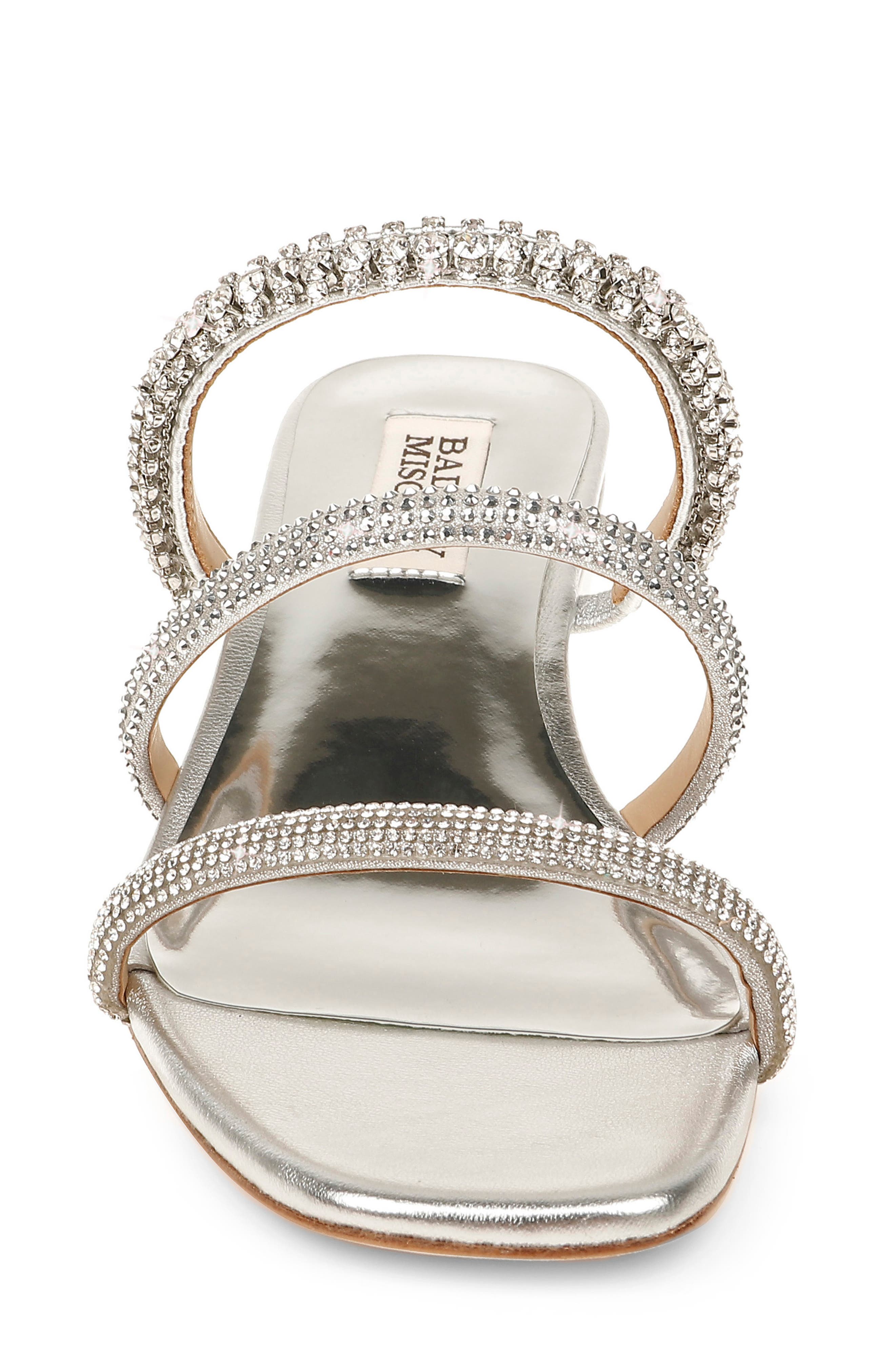 Badgley Mischka Collection Zofia Strappy Wedge Slide Sandal, Alternate, color, 